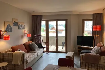 Image de Spacieux appartement 2 ch. au pied des pistes, proche Esf et après-ski, confort moderne