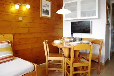Image de Studio Cabine Rénové, Sud avec Balcon, Proche Commerces et Remontées Mécaniques à Morzine