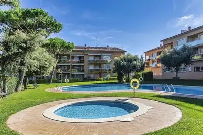 Image de Joli appartement avec climatisation, piscine, Wifi, Tv, terrasse, vue panoramique et parking