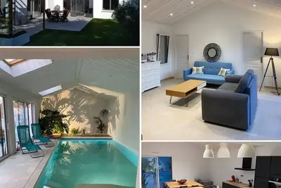 Image de Maison, villa avec piscine intérieure chauffée à 31° toute l année