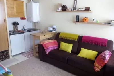 Image de Studio cabine 4 pers. avec parking couvert, balcon sud aux pieds des pistes