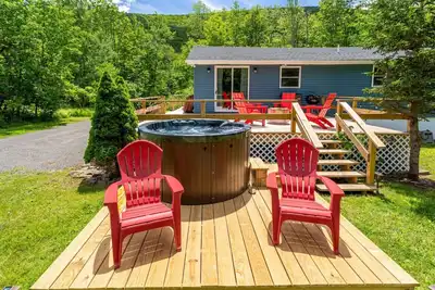 Image de Catskill Kaaterskill Cabin Hot Tub FirePit Sauna