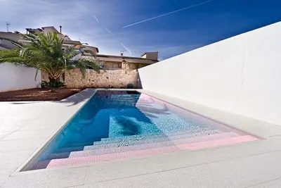 Modern vacation apartment with private pool