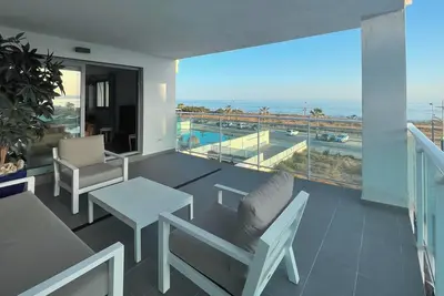 Image de Appartement \"Sunset Duna Beach\" avec vue sur la mer, Wi-Fi, balcon et terrasse