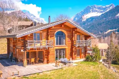 Image de Exceptionnel chalet en rondins à Gryon  Chalet de haut standing
