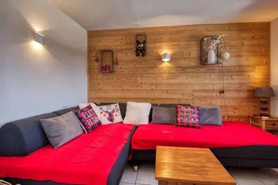 Image de Appartement pieds des pistes, 2 ch, 6-7 pers, balcon, cuisine équipée
