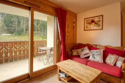 Image de Charmant appartement 2 chambres au pied des pistes avec balcon, idéal pour 6 personnes à Morillon