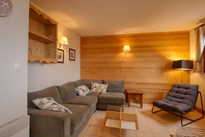 Image de Charmant apt 6-7 pers. au pied des pistes avec balcon et parking Ă Morillon 1100