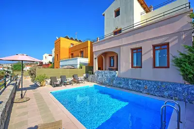 Villa Ariadne - Villa de vacances avec piscine à Plaka, Crète, Grèce