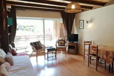Image de Studio 4 pers. avec terrasse exposée Sud, très bien équipé et décoré - Praloup 1600