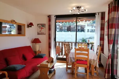 Image de 3 pièces rénové, 3 balcons, WiFi à 80m des pistes à Pra-Loup