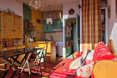 Image de Studio lumineux avec terrasse panoramique, situé au cœur de la galerie commerciale de Pra Loup, à 80m des pistes
