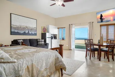 New! Private King Studio with ocean views in Christiansted!