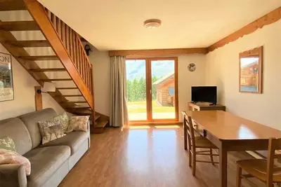 Image de Chalet mitoyen 3 pièces, 8 pers, terrasse, parking, animaux admis