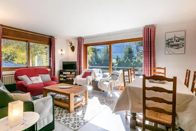 Image de Ski aux pieds, 2 chambres, balcon sud, parking, 6 pers