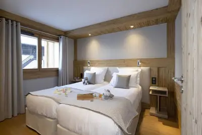 Image de Wifi, vue montagne, remise en forme, piscine, balcon, parking, télévision, casier à ski, 55m²