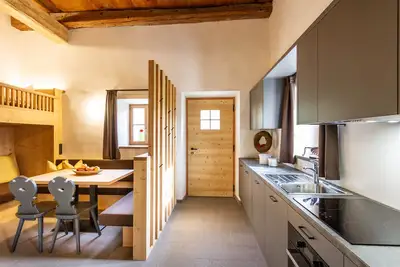 Image de Appartement \"Daimlhof Schlernstein\" avec vue sur les montagnes, jardin, balcon et Wi-Fi