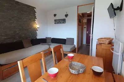 Image de Studio cosy pour 3 pers. avec terrasse, cuisine équipée, proche remontées mécaniques