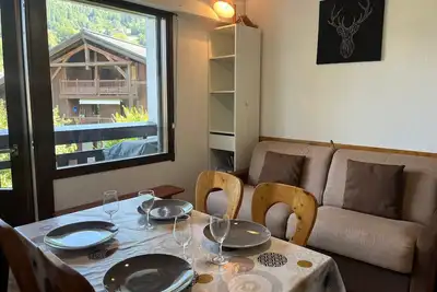 Image de Chaleureux studio centre Samoëns, balcon, proche commodités et skibus