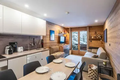 Image de Appartement 3 pièces avec balcon, wifi et animaux acceptés à Méribel