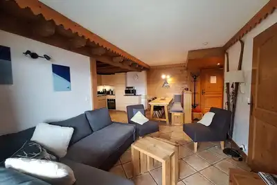 Image de Charmant 4 pièces au pied des pistes avec piscine