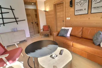 Image de Charmant 3 pièces à Méribel avec balcon et wifi gratuit