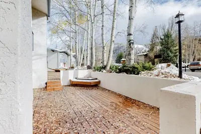Image de Exquisite condo with washer/dryer, fireplace & private patio