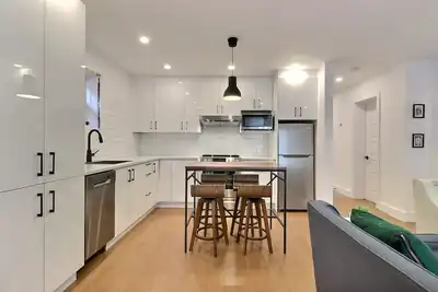 Image de Newly renovated luminous open plan condo,near downtown, metro station