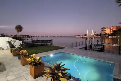 Your Paradise! Waterfront 2 bedroom/2 bath duplex with pool and dock!