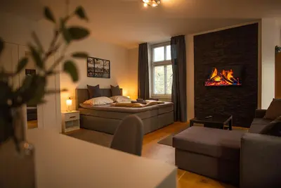 Image de Modern apartment with a view of the salt works