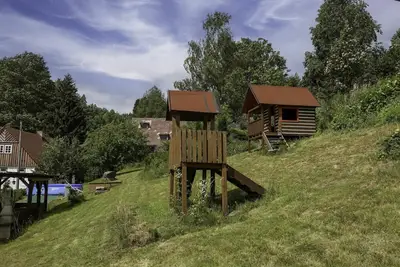 Image de Joli appartement dans une maison de vacances avec Wifi, piscine, Tv, patio, animaux admis, parking