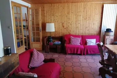 Image de Vue soleil et pistes - départ Téléphérique - Confort 7 personnes