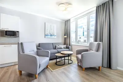 Image de Geschmackvolles, Barrierearmes Apartment mit Loggia in Sonniger Süd-west-lage - Godewindpark