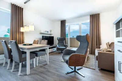 Image de Stilvolles, Strandnahes Familienapartment für 6 Personen mit Toller Dachterrasse - Aparthotel