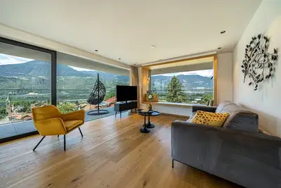 Image de Appartement \"Videre Penthouse Lodge\" avec vue montagne, Wi-Fi et terrasse