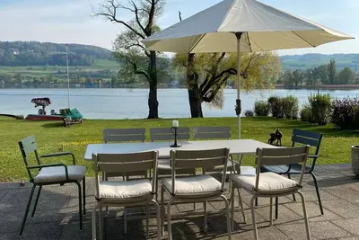 Image de Maison de campagne avec plage privée sur le lac de Constance - idéal pour les familles et les amateurs de sports nautiques