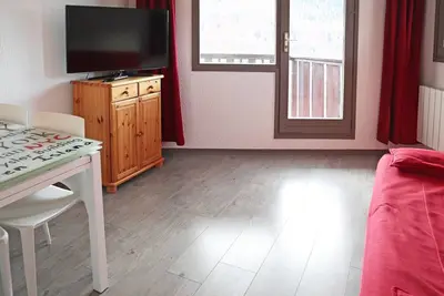 Image de Studio pour 6 pers, skis aux pieds, confort et ascenseur