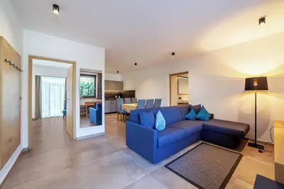 Image de Appartement de vacances \"Camping Passeier Garten\" avec vue sur la montagne, piscine, sauna et Wi-Fi