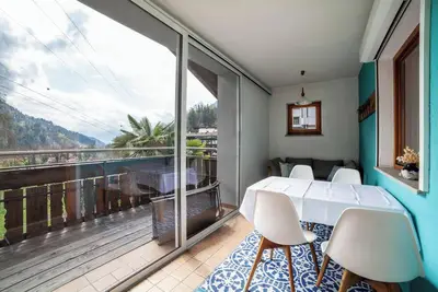 Image de Appartement de vacances 'Camping Passeier Arnika' avec sauna, vue sur la montagne, jardin et Wi-Fi