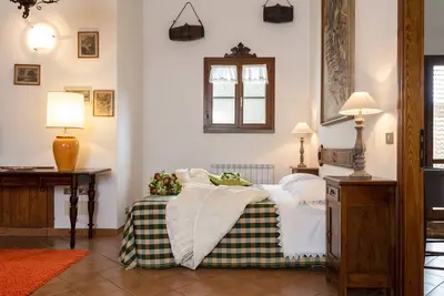 Comfortable apartment in farmhouse with swimming pool