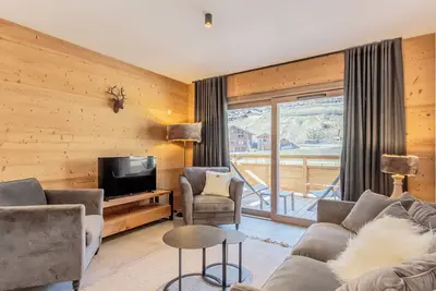Image de Appartement cosy 4-6 pers, parking, conciergerie, piscine, spa, ski à 2 min