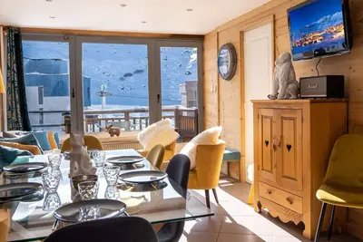 Image de Val Thorens - Appt 6 pers rénové, 2 chambres, WiFi, loc. à skis, proche pistes