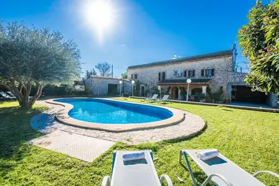 Image de Finca Ă Majorque, Cas Home avec court de tennis.