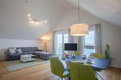 Image de Appartement de vacances \"Reeders Topp by Seeblick Ferien\" avec vue sur le port