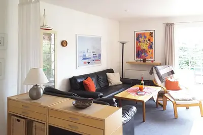 Cozy first floor apartment with south-facing terrace, Wlan, washing machine, max. 4 p.