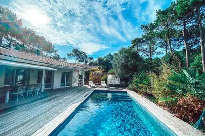 Image de Villa piscine chauffée 4 chambres - golf et plages de Surf - Seignosse Hossegor