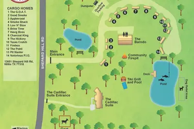 Image de Charcoal King: 2 mins to Lake Conroe! Heated Pool, Fire Pit, Stocked Ponds