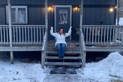Image de Cozy Chalet at Ski Brule Mountain ski resort in Iron River Mi