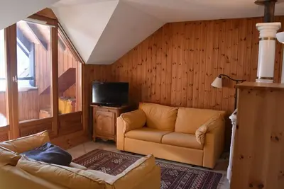 Image de Duplex 3 pièces 6 pers sous les toits avec balcon et garage - Montgenèvre