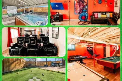Image de 420Friendly Hottub Ps5 Theater Golf GameRoom DancePole